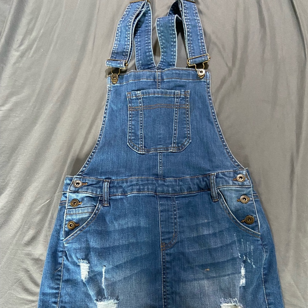 jean overal skirt